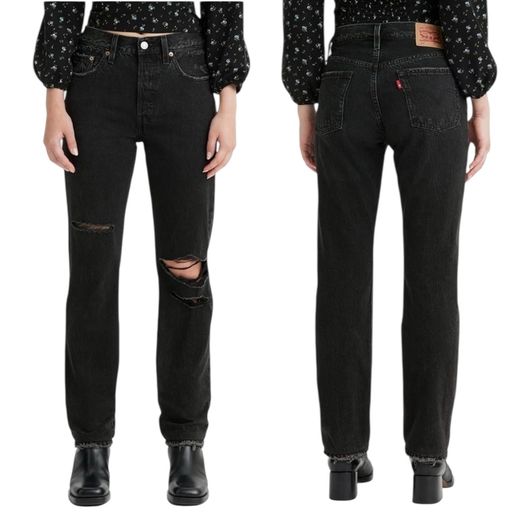 LEVI'S 501 Ripped High Rise‎ Jeans. Size 31x30